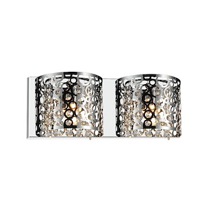 2 Light Wall Sconce with Chrome Finish