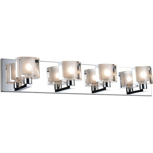 4 Light Wall Sconce with Chrome Finish