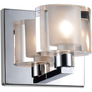 1 Light Wall Sconce with Chrome Finish