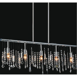 5 Light Chandelier with Chrome Finish