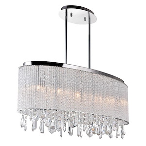 5 Light Chandelier with Chrome Finish