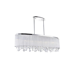7 Light Chandelier with Chrome Finish