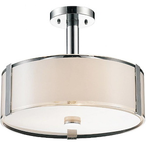 4 Light Round Chandelier with Chrome Finish - 902101