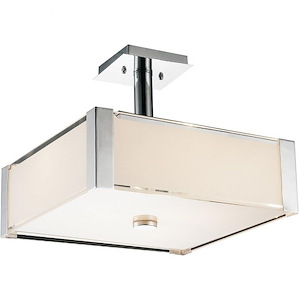 5 Light Square Chandelier with Chrome Finish - 902104