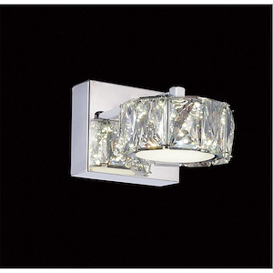 LED Wall Sconce with Chrome Finish