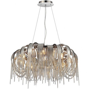 8 Light Down Chandelier with Chrome finish - 902192