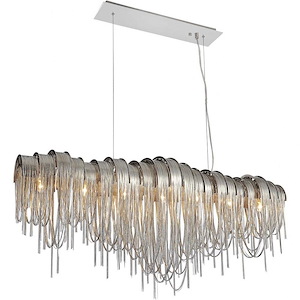 10 Light Down Chandelier with Chrome finish - 902193