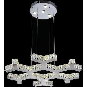 LED Chandelier with Chrome Finish