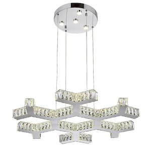 LED Chandelier with Chrome Finish