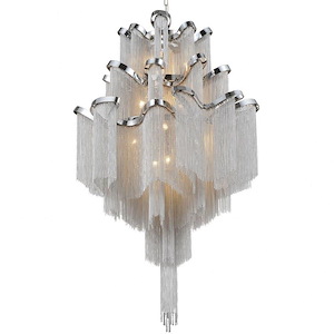 17 Light Down Chandelier with Chrome finish - 902225