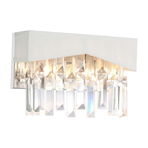 2 Light Wall Sconce with Chrome Finish