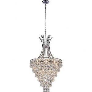 9 Light Chandelier with Chrome Finish - 902271