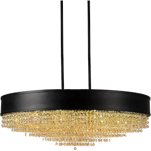 15 Light Chandelier with Black Finish - 902281