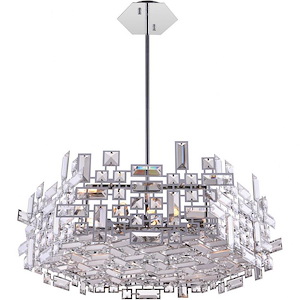 12 Light Chandelier with Chrome Finish