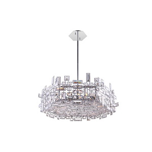 12 Light Chandelier with Chrome Finish