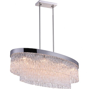 8 Light Chandelier with Chrome Finish - 902298