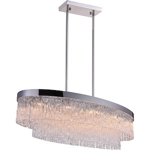 10 Light Chandelier with Chrome Finish - 902299
