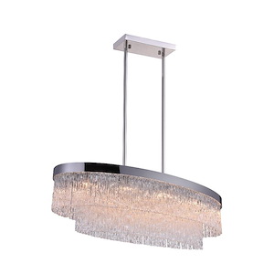 10 Light Chandelier with Chrome Finish - 902299