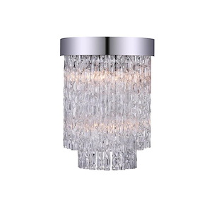 2 Light Wall Sconce with Chrome Finish - 902302