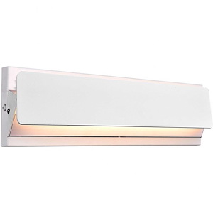 LED Wall Sconce with White Finish