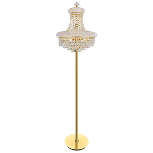 8 Light Floor Lamp with Gold Finish - 902484