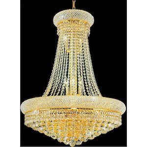17 Light Chandelier with Gold Finish
