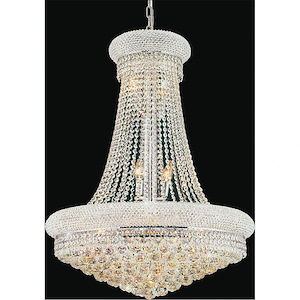 18 Light Chandelier with Chrome Finish