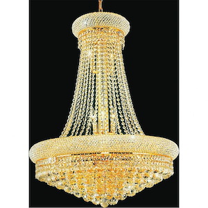 18 Light Chandelier with Gold Finish