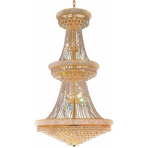 38 Light Chandelier with Gold Finish