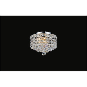 2 Light Flush Mount with Chrome Finish - 902510