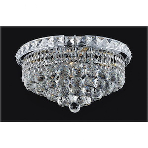 4 Light Flush Mount with Chrome Finish - 902514