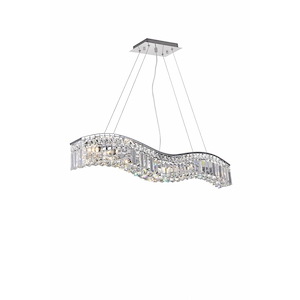 7 Light Chandelier with Chrome Finish - 1252880