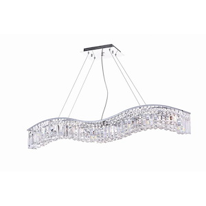 7 Light Chandelier with Chrome Finish - 1252881