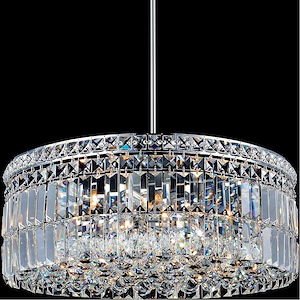 10 Light Chandelier with Chrome Finish - 902568