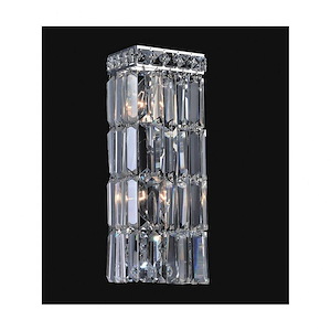 2 Light Wall Sconce with Chrome Finish