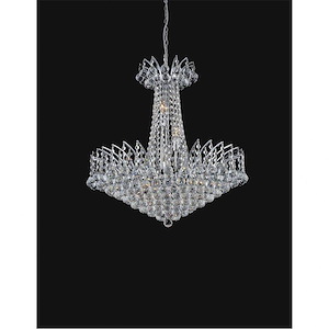 22 Light Chandelier with Chrome Finish
