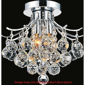 Princess - 3 Light Flush Mount-12 Inches Tall and 12 Inches Wide