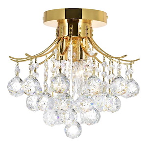 Princess - 3 Light Flush Mount-12 Inches Tall and 12 Inches Wide