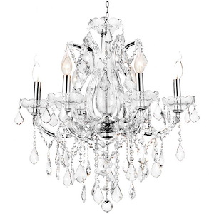 6 Light Chandelier with Chrome Finish - 902697