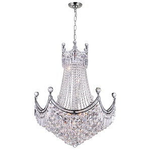 15 Light Chandelier with Chrome Finish