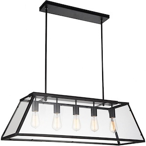 5 Light Chandelier with Black Finish - 902750