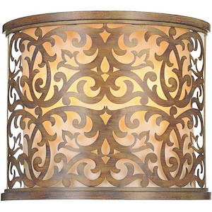 2 Light Wall Sconce with Brushed Chocolate Finish - 903023