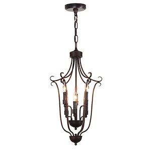 6 Light Chandelier with Oil Rubbed Brown Finish