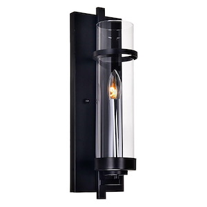 1 Light Wall Sconce with Black Finish - 903076