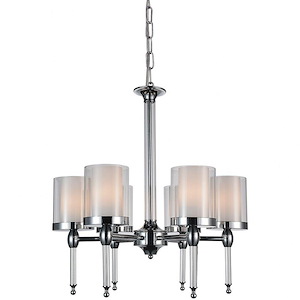 6 Light Chandelier with Chrome Finish - 903139