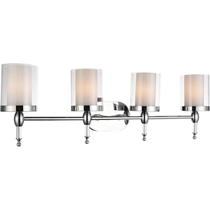 4 Light Wall Sconce with Chrome Finish