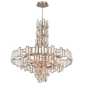 18 Light Chandelier with Champagne Finish