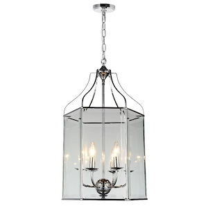 6 Light Chandelier with Chrome Finish