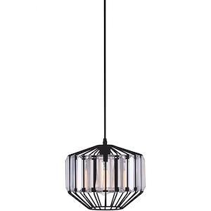 1 Light Chandelier with Black Finish - 903390