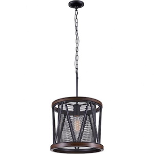 1 Light Chandelier with Pewter Finish - 903411
